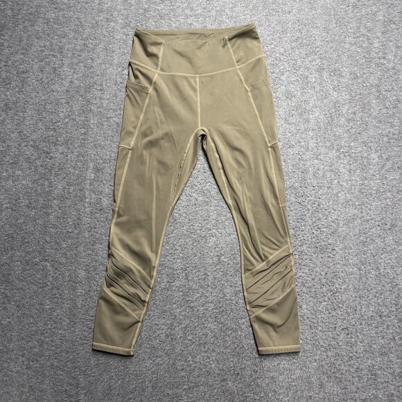 Fabletics Motion 365 Leggings Women's Small/Medium (no tag) Green Ankle Pockets - Picture 1 of 7